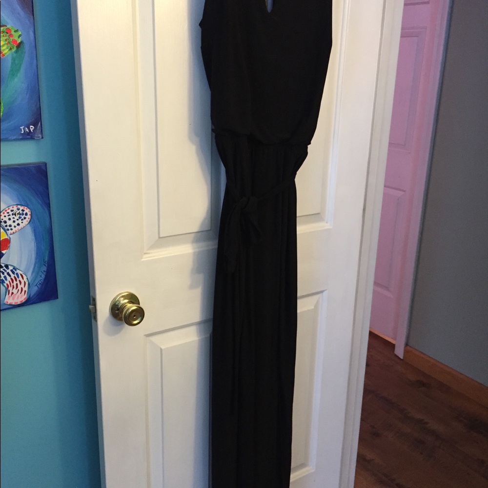 Emma and Michelle Black sleeveless jumpsuit.